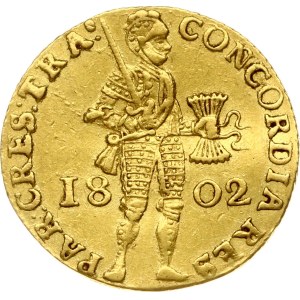 Holandsko, Batavská republika, Utrecht, dukát, 1802