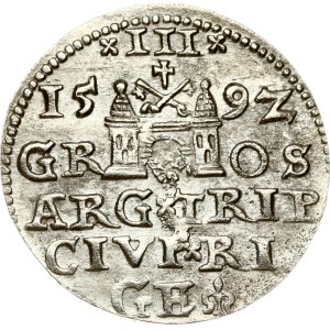Poland Trojak 1592 Riga