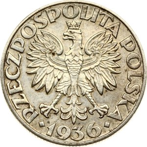 Poland 5 Zlotych 1936 Gdynia Seaport