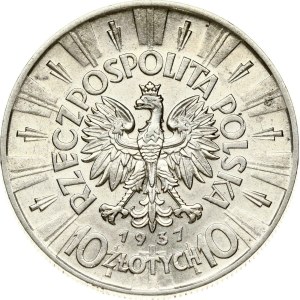 Poland 10 Zlotych 1937 Pilsudski