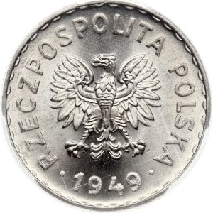 Poland 1 Zloty 1949 PCGS MS 66