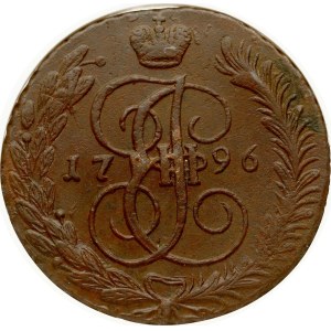 Russia 5 Kopecks 1796 AM NGC AU DETAILS