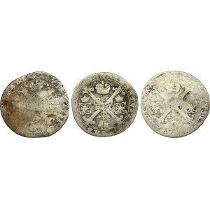 Spanish Netherlands Brabant 1/4 Patagon (1612-1621) Lot of 3 Coins
