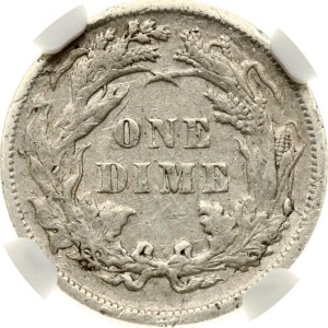 USA Seated Liberty Dime 1884 NGC AU DETAILS