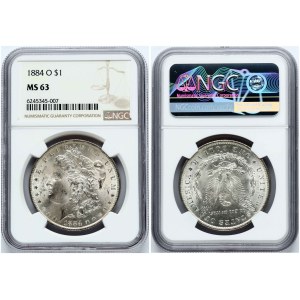 USA Morgan Dollar 1884 O NGC MS 63