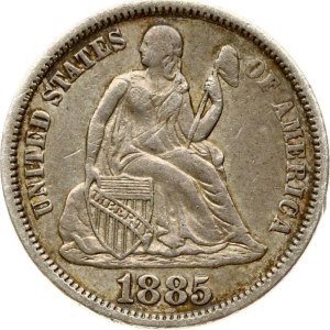 Pièce de 10 cents « Seated Liberty » des États-Unis, 1885
