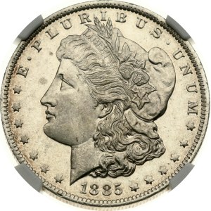 Dollar Morgan américain de 1885, O, NGC MS 64