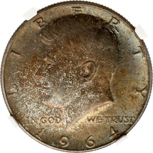 USA Kennedy Half Dollar 1964 NGC MS 64
