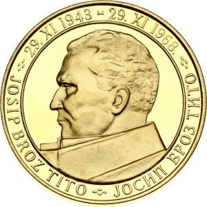 Yugoslavia 200 Dinara ND (1968) NI 25th Anniversary of the 2nd Session of AVNOJ