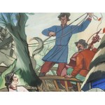 Zofia Stryjeńska (1891, Kraków – 1976, Geneva), Courtship by the Stream, after 1939