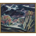 Teresa Roszkowska (1904 Kyjev – 1992 Varšava), Horská krajina s budovami