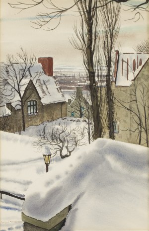 Rafał Malczewski (1892 Kraków - 1965 Montreal), Widok z Braeside Place w Montrealu