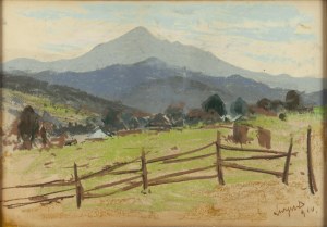 Leon Wyczółkowski (1852 Huta Miastkowska - 1936 Warszawa), Pejzaż górski, 1910