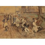 Julian Fałat (1853, Tuligłowy – 1929, Bystra), Wedding Procession, 1884