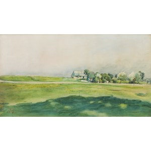 Julian Fałat (1853, Tuligłowy – 1929, Bystra), Spring Landscape, 1899
