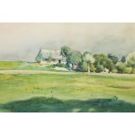Julian Fałat (1853, Tuligłowy – 1929, Bystra), Spring Landscape, 1899