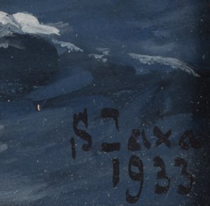 Soter Jaxa Małachowski (1867 Wolanów pod Odessą - 1952 Kraków), Nokturn, 1933