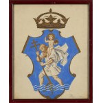 Jerzy Hoppen (1891 Kaunas – 1969 Toruń), Coat of Arms of Vilnius – St. Christopher with the Child, 1934