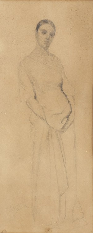 Jan Styka (1858 Lwów - 1925 Rzym), Szkic kobiety