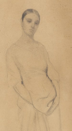Jan Styka (1858 Lwów - 1925 Rzym), Szkic kobiety