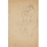 Jan Styka (1858 Lviv – 1925 Rome), *The Shepherdess* (recto) / *Sketch of a Couple* (verso)