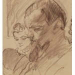 Kasper Pochwalski (1899, Kraków – 1971, Kraków), Reading in the Waiting Room, 1954