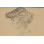 Kasper Pochwalski (1899, Kraków – 1971, Kraków), Portrait of a Woman in Profile, 1953