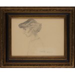 Kasper Pochwalski (1899, Kraków – 1971, Kraków), Portrait of a Woman in Profile, 1953