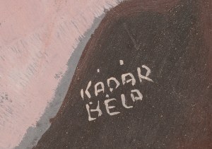 Béla Kádár (1877 Budapeszt - 1956 Budapeszt), Żeński akt siedzący