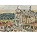 Nikifor Krynicki (1895, Krynica – 1968, Folusz), Church in Muszyna, 1960s