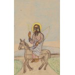 Nikifor Krynicki (1895, Krynica – 1968, Folusz), Jesus on a Donkey, ca. 1960
