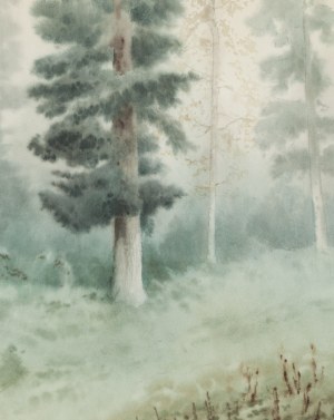 Maciej Nehring (1901 Warszawa - 1977), Pejzaż leśny