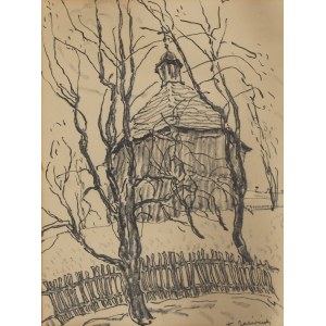 Franciszek Jaźwiecki (1900, Kraków – 1946, Kudowa), “The Little Wooden Church in Salwator,” 1930s