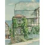 Friedrich Iwan (1889, Kamienna Góra – 1967, Wangen), Market Square in Schlitz, Hesse