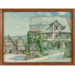 Friedrich Iwan (1889, Kamienna Góra – 1967, Wangen), Market Square in Schlitz, Hesse