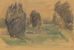 Zygmunt Radnicki (1894 - 1969), Pejzaż ze Skoków, 1956