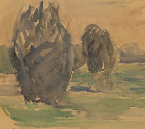 Zygmunt Radnicki (1894 - 1969), Pejzaż ze Skoków, 1956