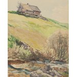 Friedrich Iwan (1889, Kamienna Góra – 1967, Wangen), "Cottage on the Hill"