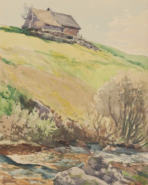 Friedrich Iwan (1889 Kamienna Góra - 1967 Wangen), Chata na wzgórzu