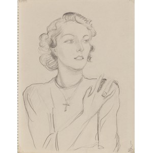 Henryk Berlewi (1894, Warsaw – 1967, Paris), Sketch of a Woman (recto) / Logo design for ZPAP—the Association of Polish Visual Artists (verso), circa 1930