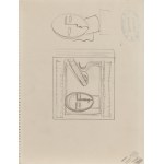 Henryk Berlewi (1894, Warsaw – 1967, Paris), Sketch of a Woman (recto) / Logo design for ZPAP—the Association of Polish Visual Artists (verso), circa 1930