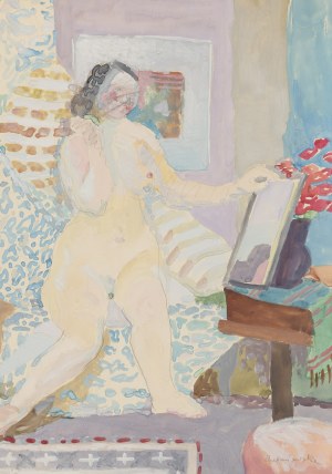 Hanna Pachniewska-Betley (1910 - 1987), Akt przed lustrem