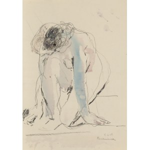 Hanna Pachniewska-Betley (1910 - 1987), Nudo in ginocchio, 1948