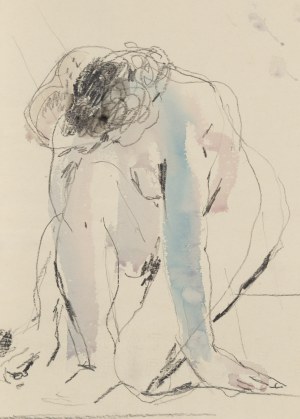 Hanna Pachniewska-Betley (1910 - 1987), Akt klęczący, 1948