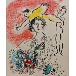 Marc Chagall (1887-1985), Kobieta z bukietem, 1965
