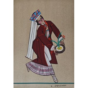 Zofia Stryjeńska (1891–1976), A Peasant Woman from the Lublin Area, 1939