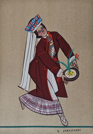 Zofia Stryjeńska (1891-1976), Chłopka z okolic Lublina, 1939