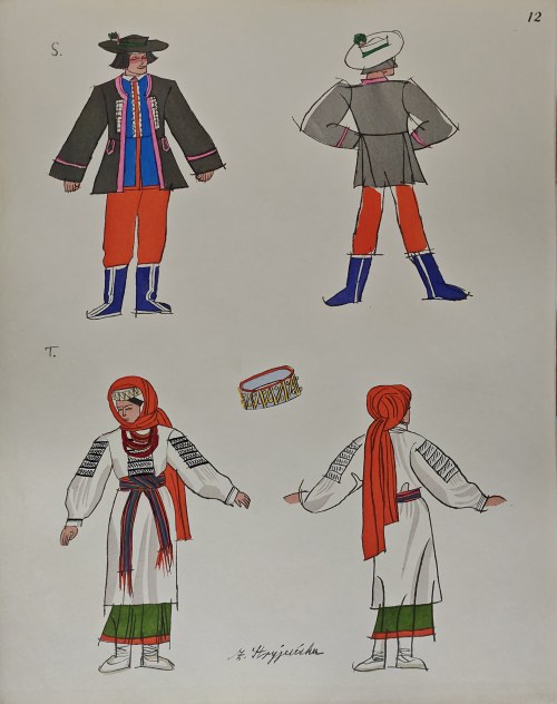Zofia Stryjeńska (1891-1976), Stroje ludowe ze Lwowa, 1939