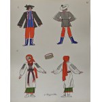Zofia Stryjeńska (1891-1976), Stroje ludowe ze Lwowa, 1939