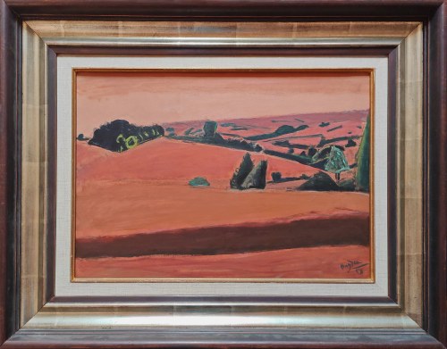 Henryk Hayden (1883-1970), Czerwony pejzaż, 1959